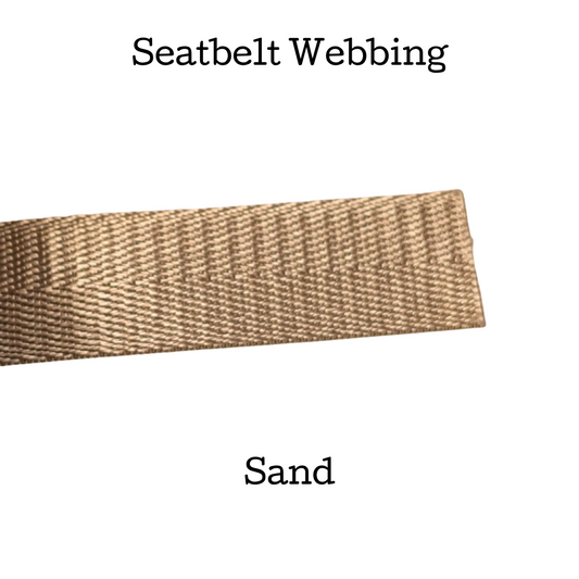 Seatbelt Webbing - Sand - 1"