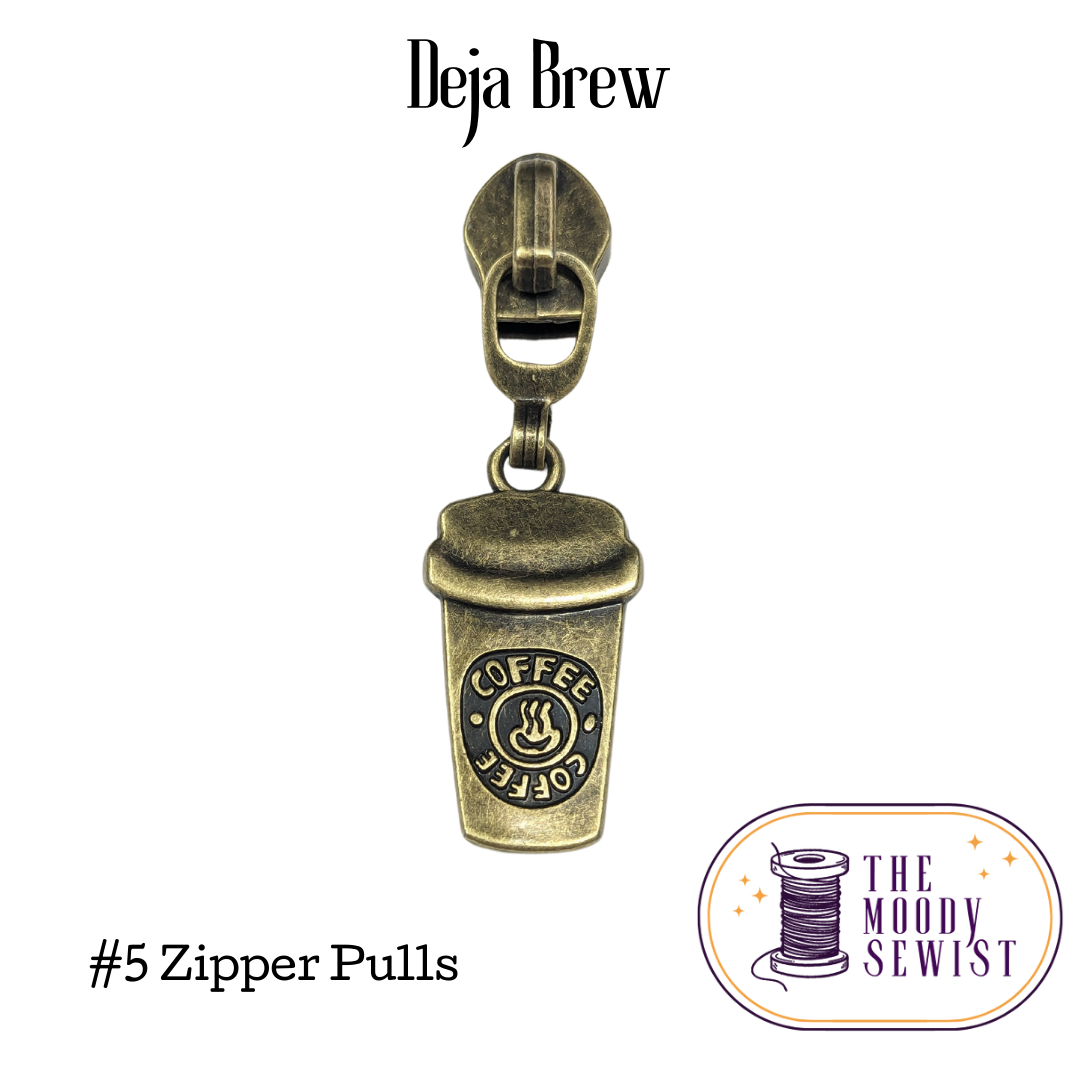 Deja Brew #5 Zipper Pulls