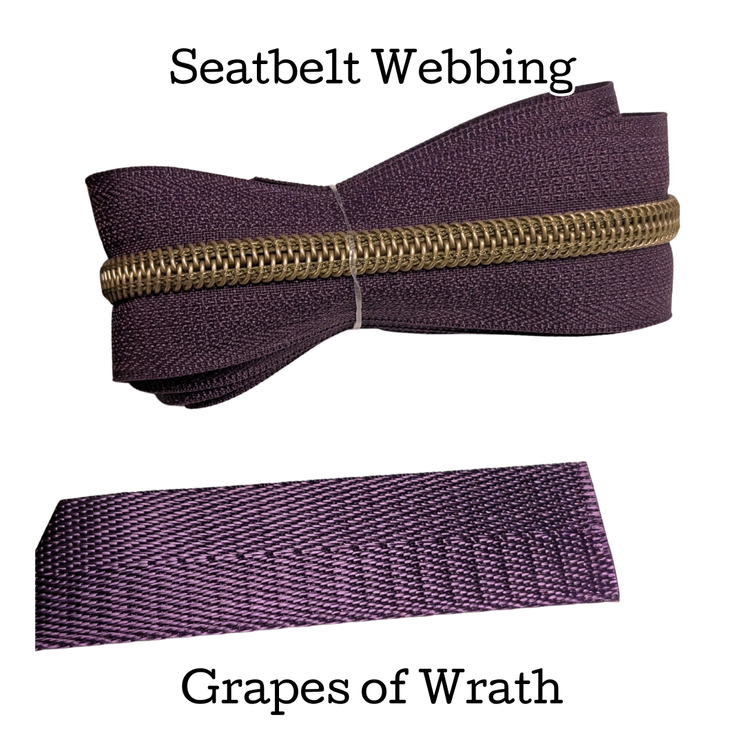 Seatbelt Webbing - Grapes of Wrath - 3/4", 1", and 1.5"