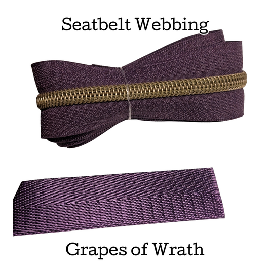 Seatbelt Webbing - Grapes of Wrath - 3/4", 1", and 1.5"