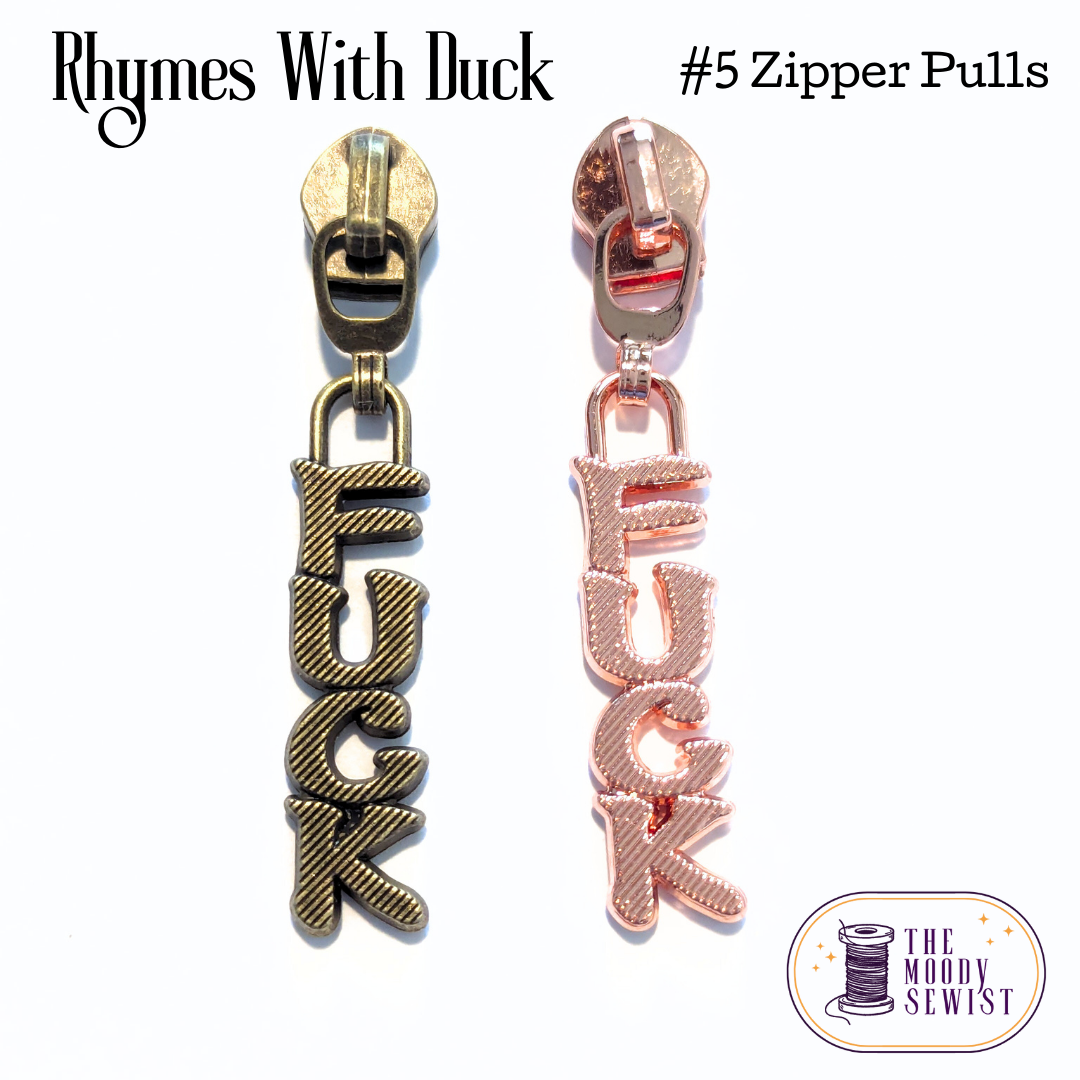 Rhymes With Duck #5 Zipper Pulls