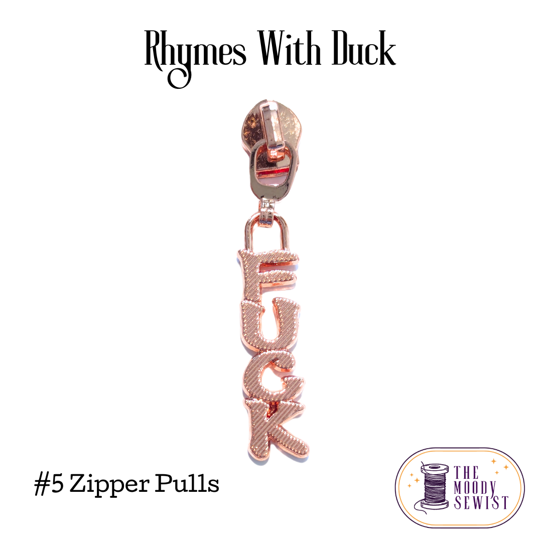 Rhymes With Duck #5 Zipper Pulls