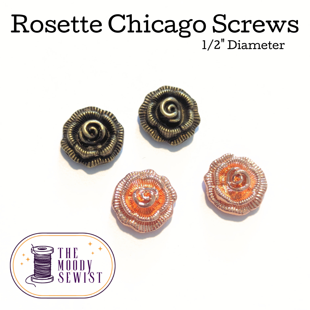 Rosette Chicago Screws - Pack of 4