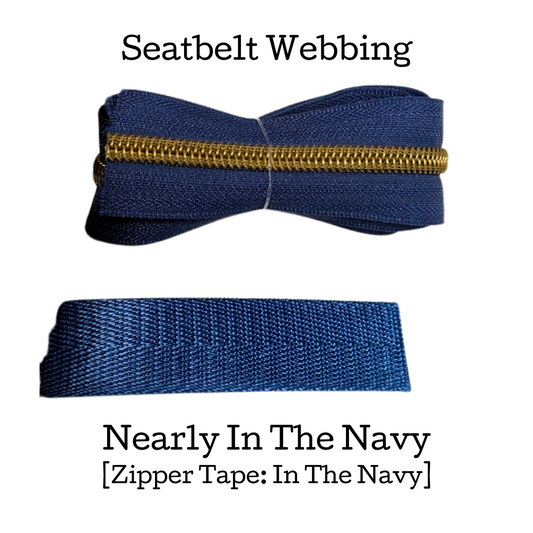 Seatbelt Webbing - Nearly In The Navy - 3/4", 1", and 1.5"