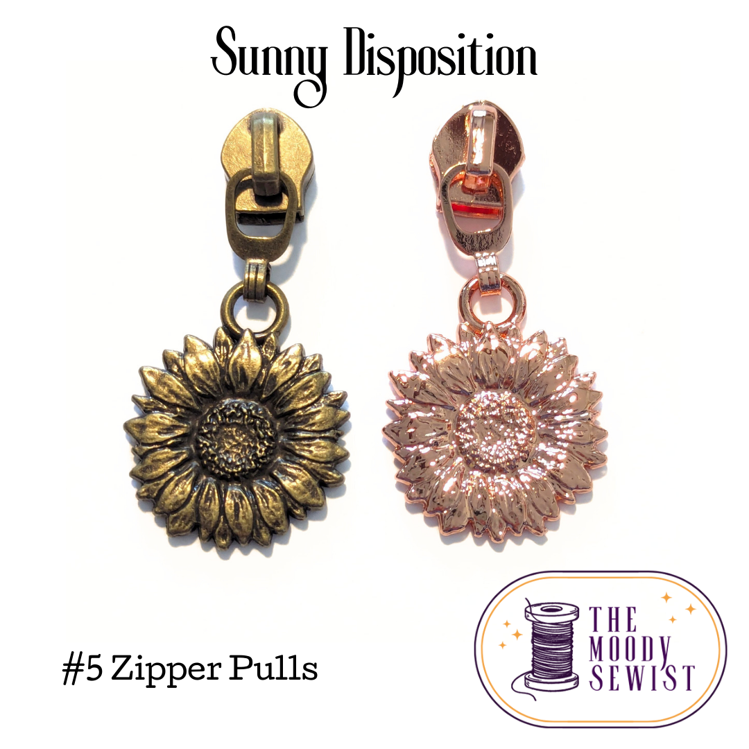Sunny Disposition #5 Zipper Pulls