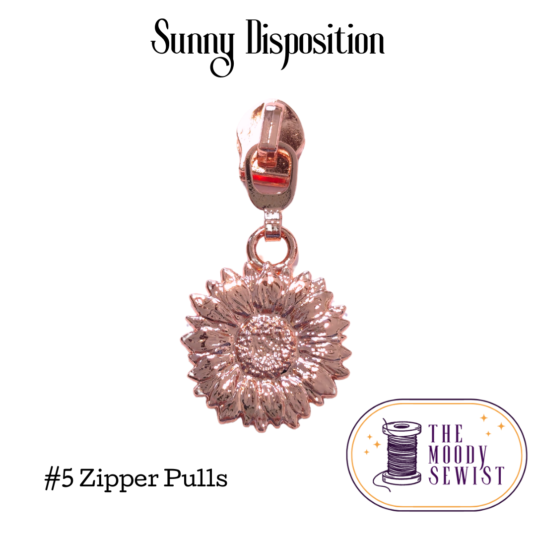 Sunny Disposition #5 Zipper Pulls