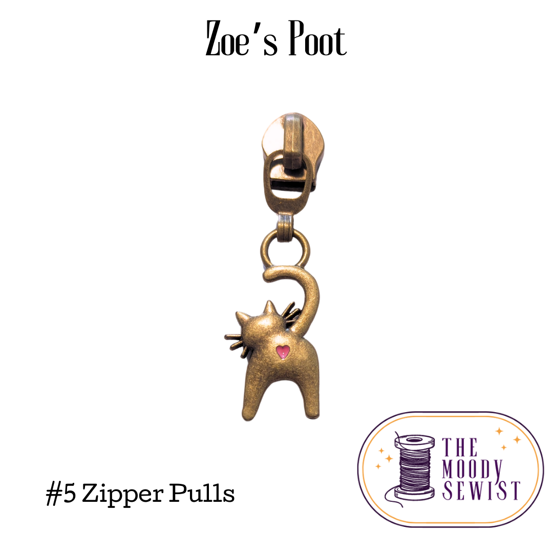 Zoe's Poot #5 Zipper Pulls