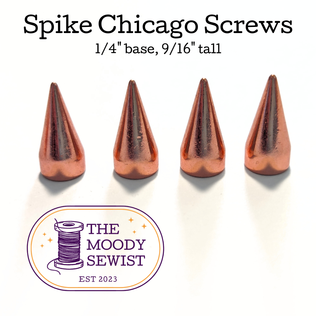 Spike Chicago Screws - Pack of 4 - Rose Gold and Antique Bronze