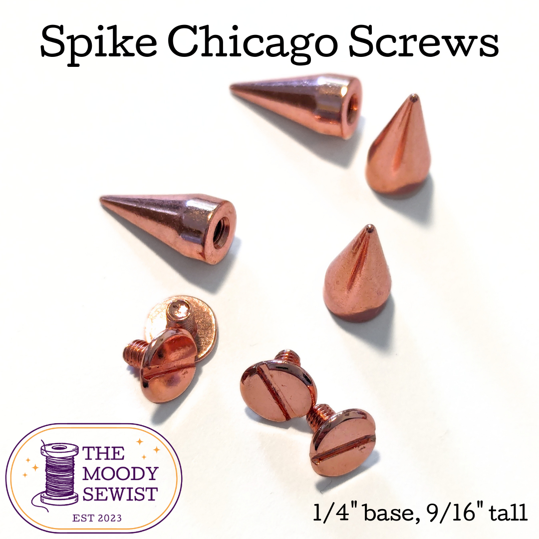 Spike Chicago Screws - Pack of 4 - Rose Gold and Antique Bronze