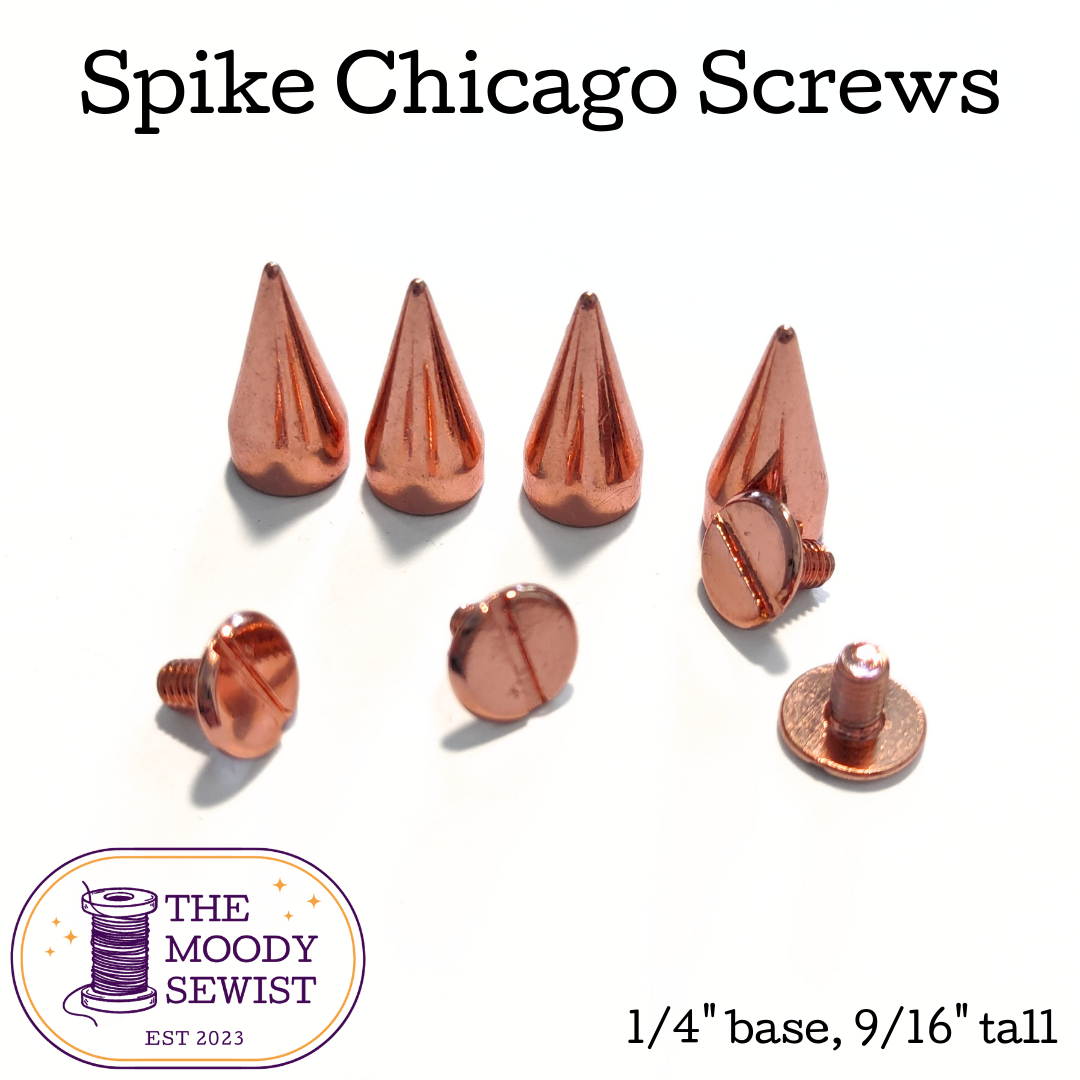 Spike Chicago Screws - Pack of 4 - Rose Gold and Antique Bronze