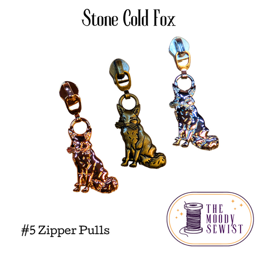 Stone Cold Fox #5 Zipper Pulls