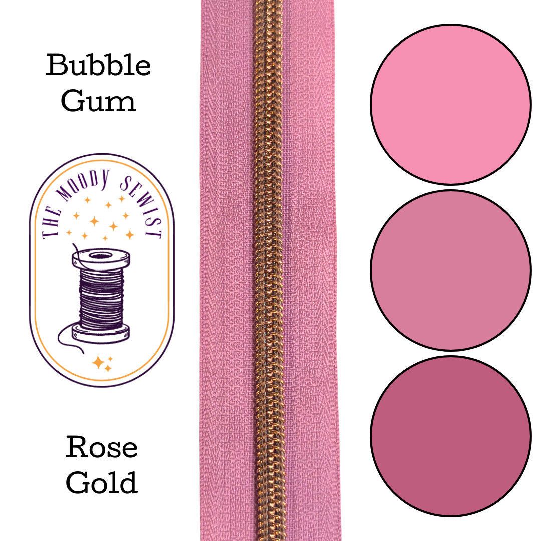 Bubble Gum Zipper Tape