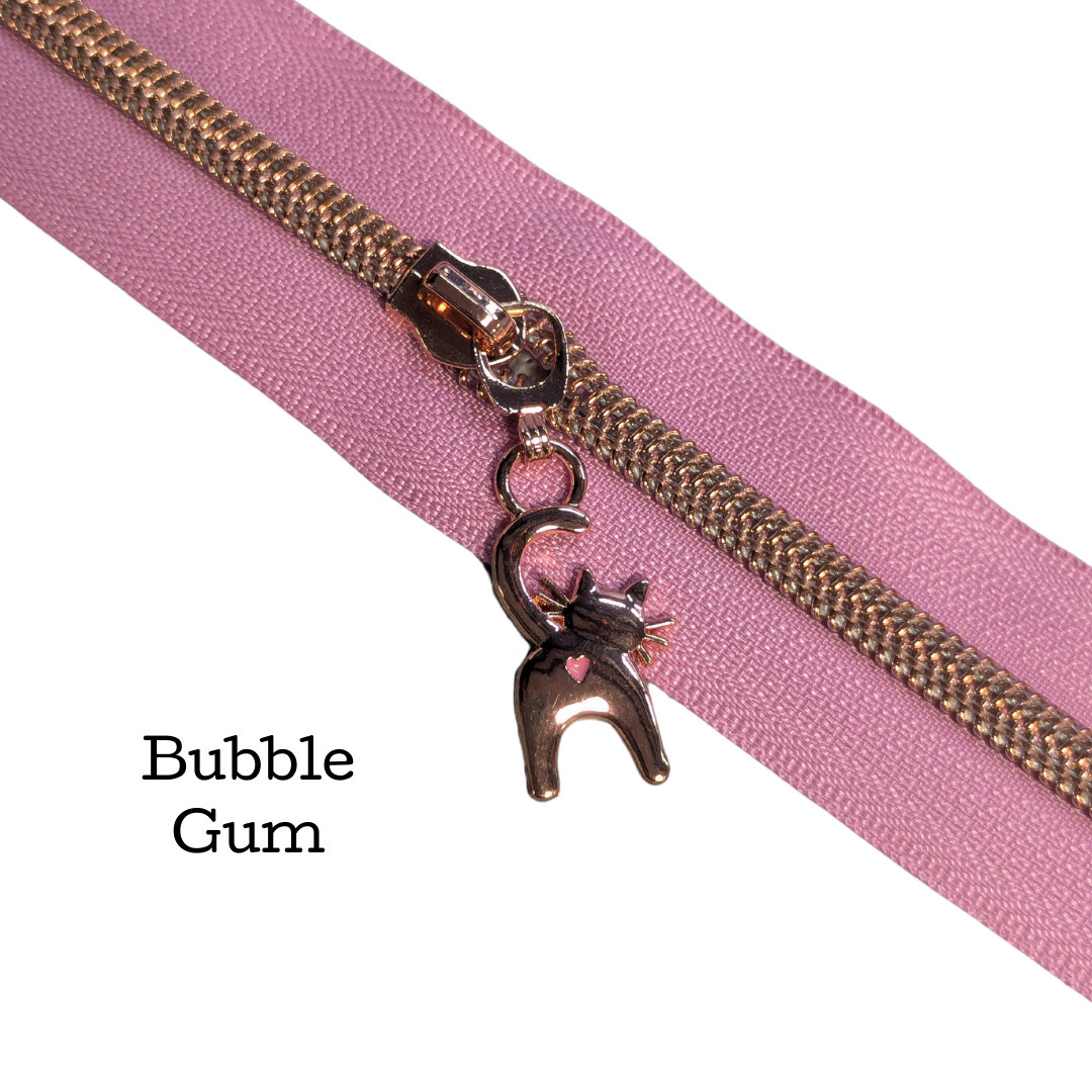 Bubble Gum Zipper Tape
