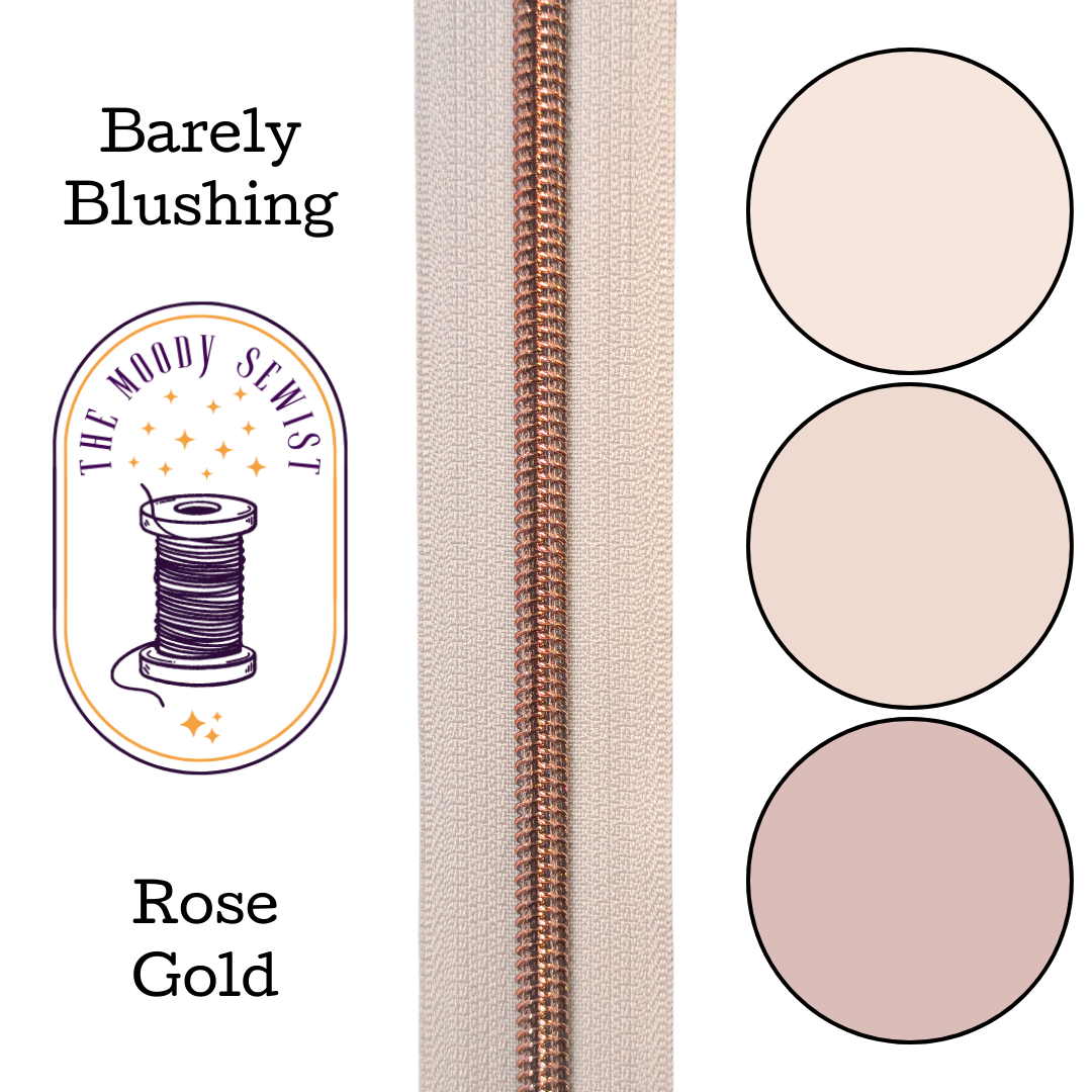 Barely Blushing Zipper Tape