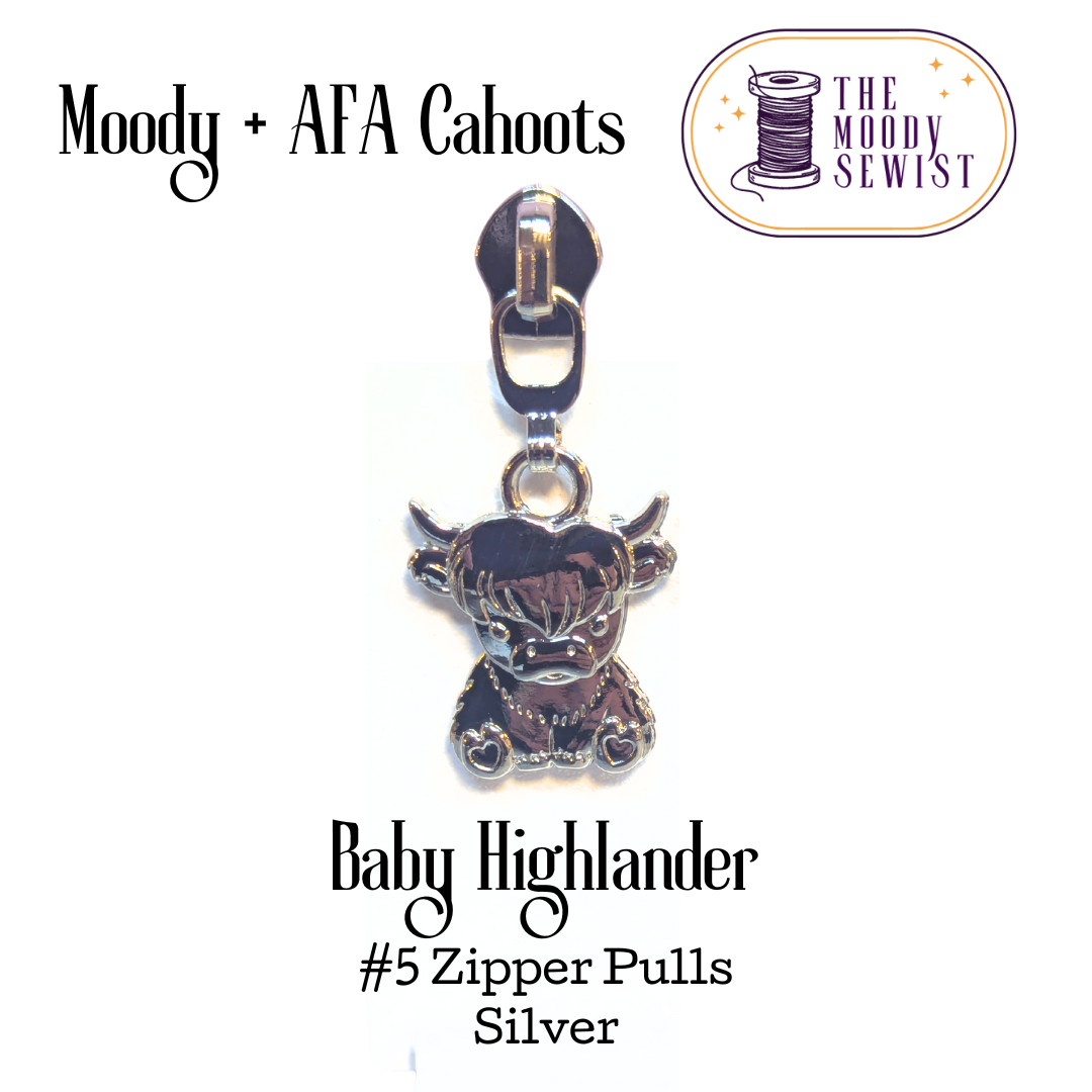 Baby Highlander #5 Zipper Pulls