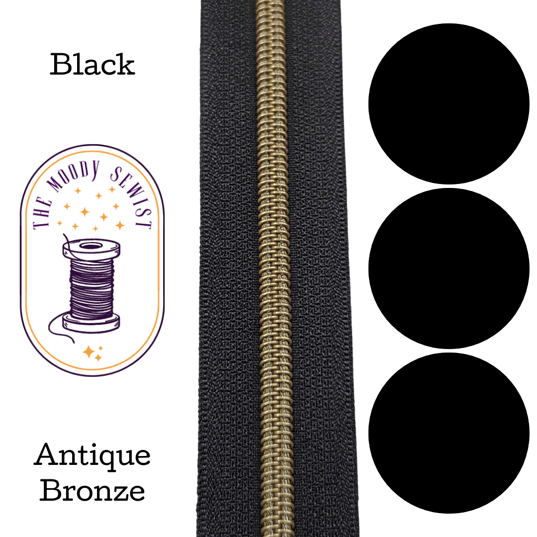 Black Zipper Tape