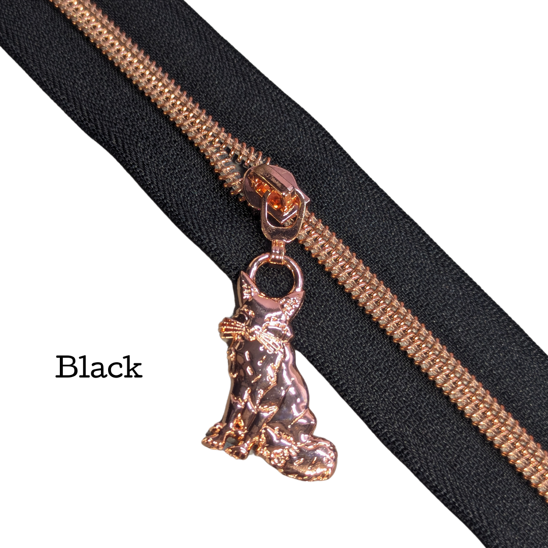 Black Zipper Tape