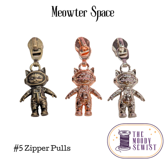 Meowter Space #5 Zipper Pulls