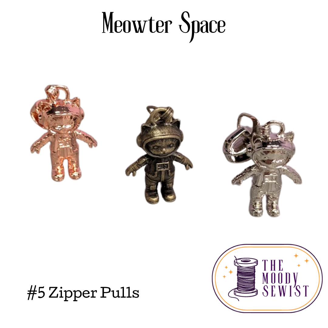 Meowter Space #5 Zipper Pulls