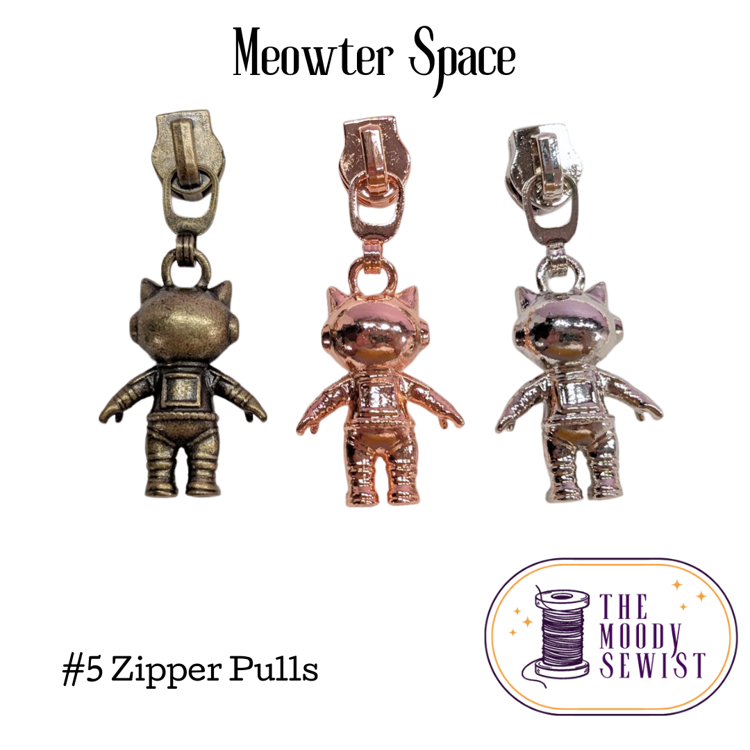 Meowter Space #5 Zipper Pulls