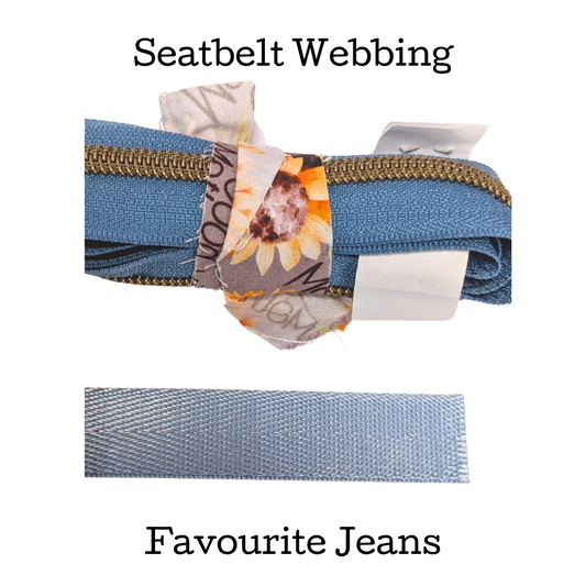 Seatbelt Webbing - Favourite Jeans - 1" + 1.5"