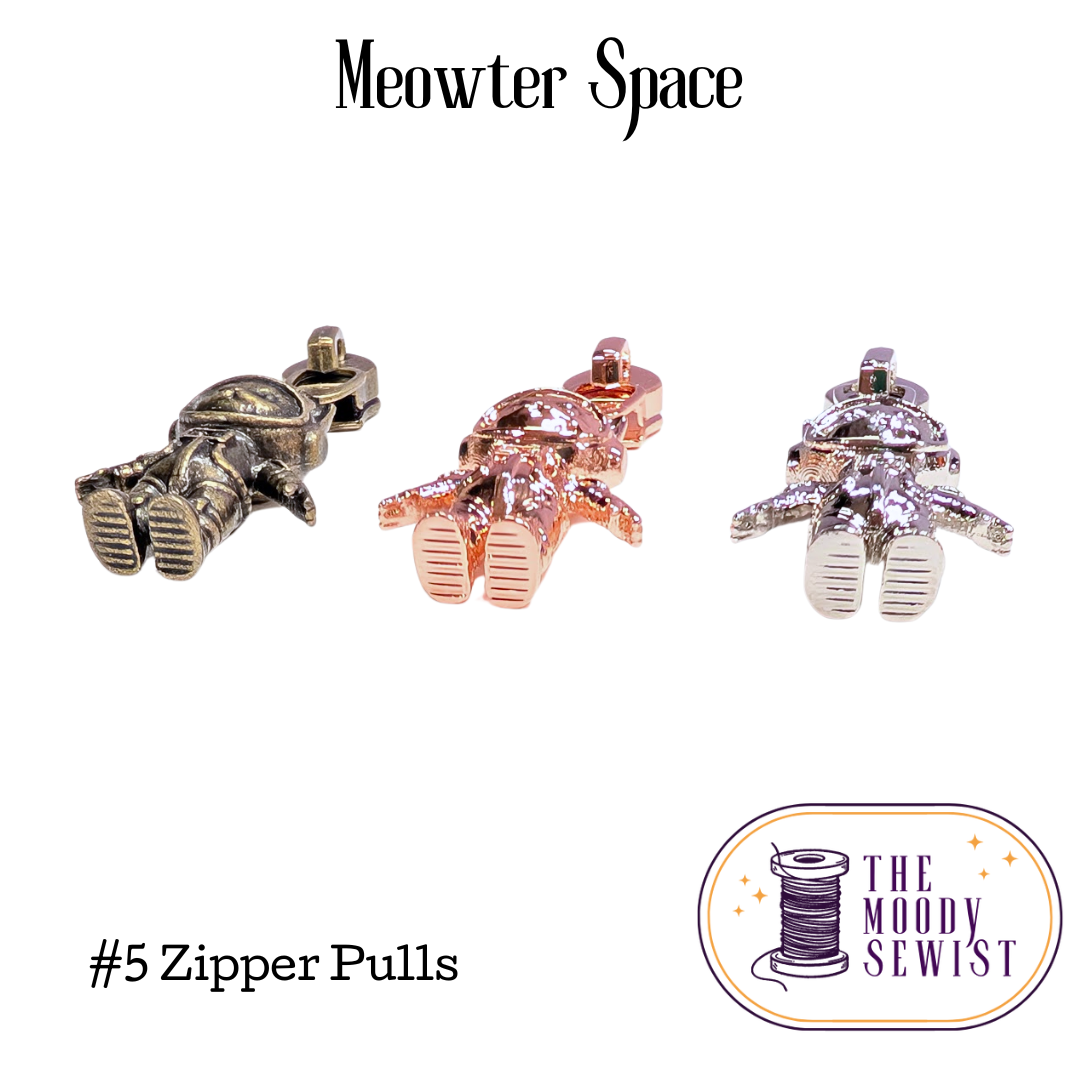 Meowter Space #5 Zipper Pulls
