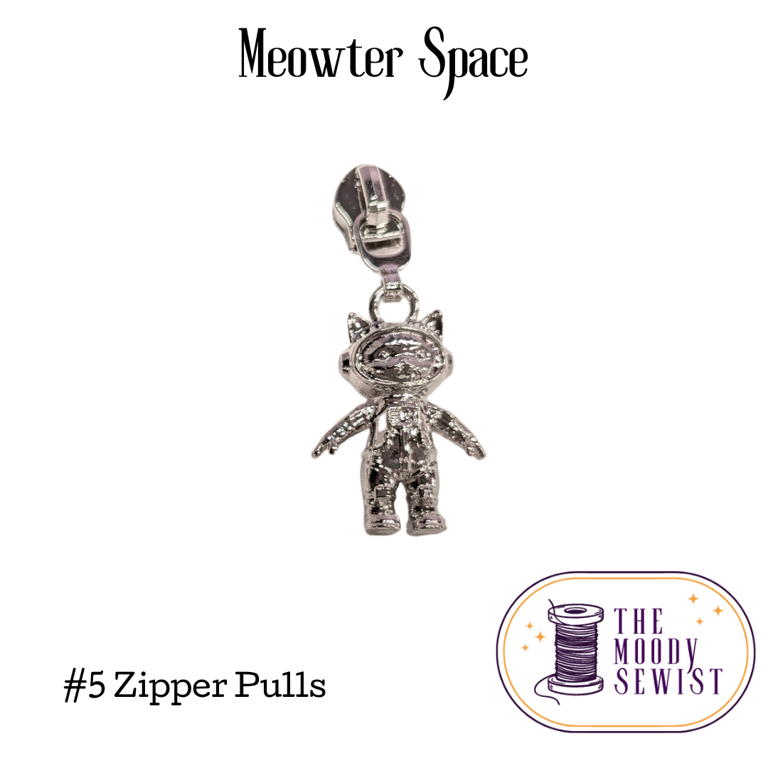 Meowter Space #5 Zipper Pulls