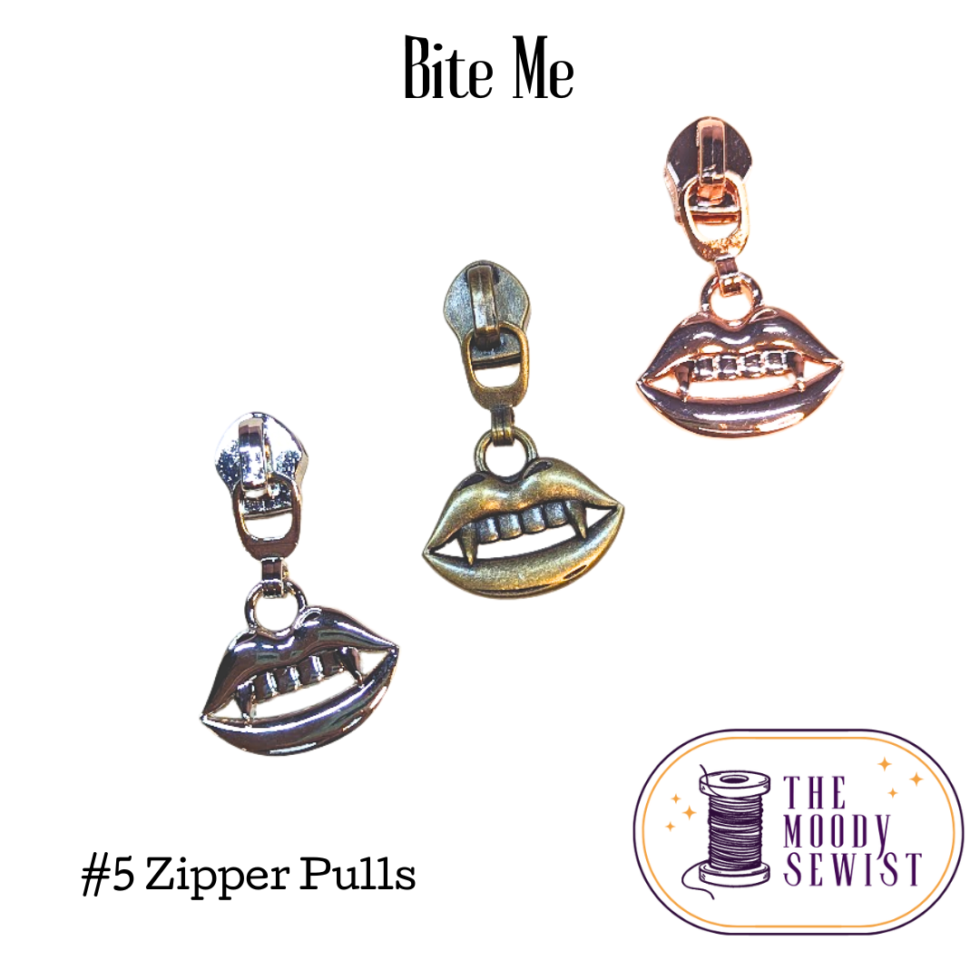 Bite Me #5 Zipper Pulls