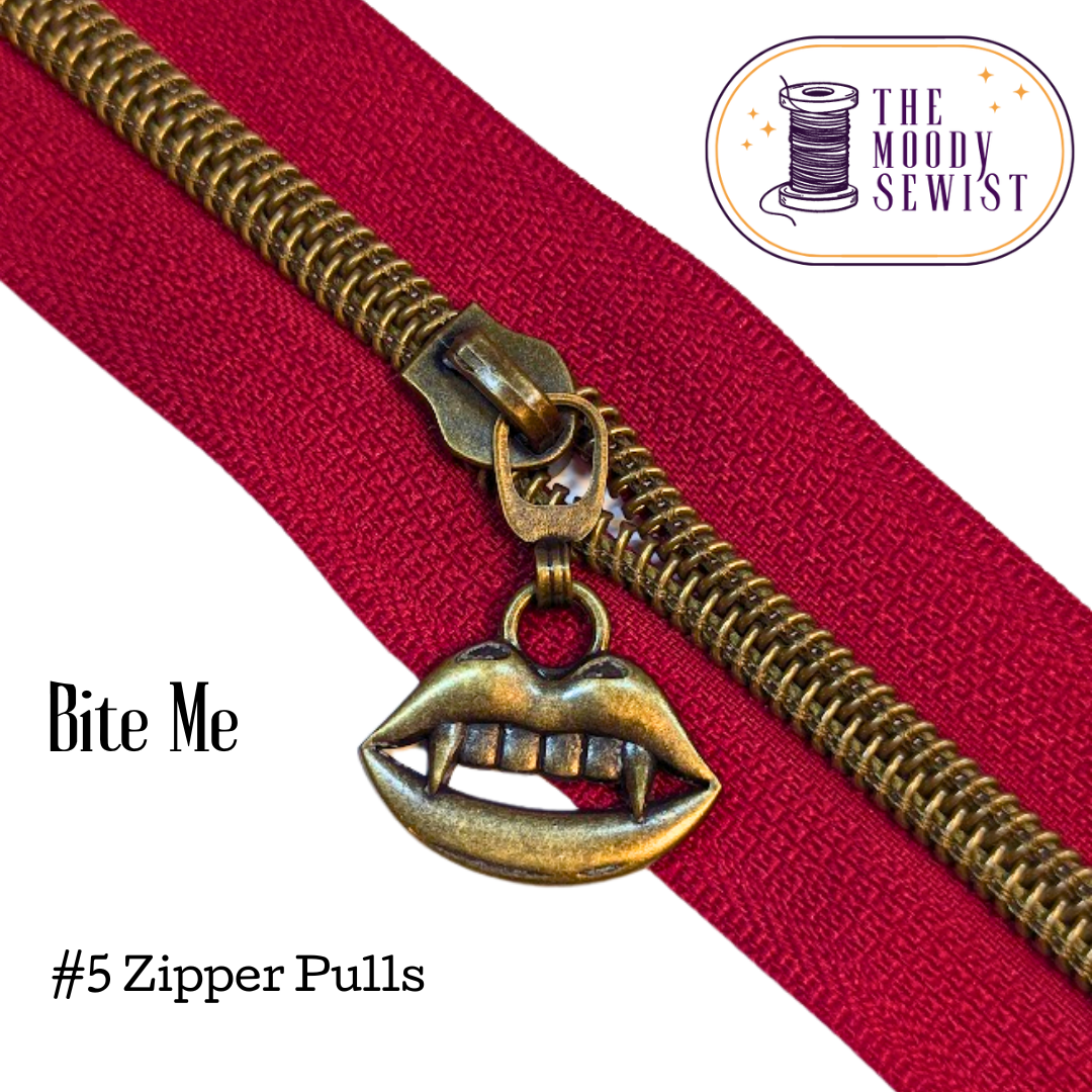 Bite Me #5 Zipper Pulls
