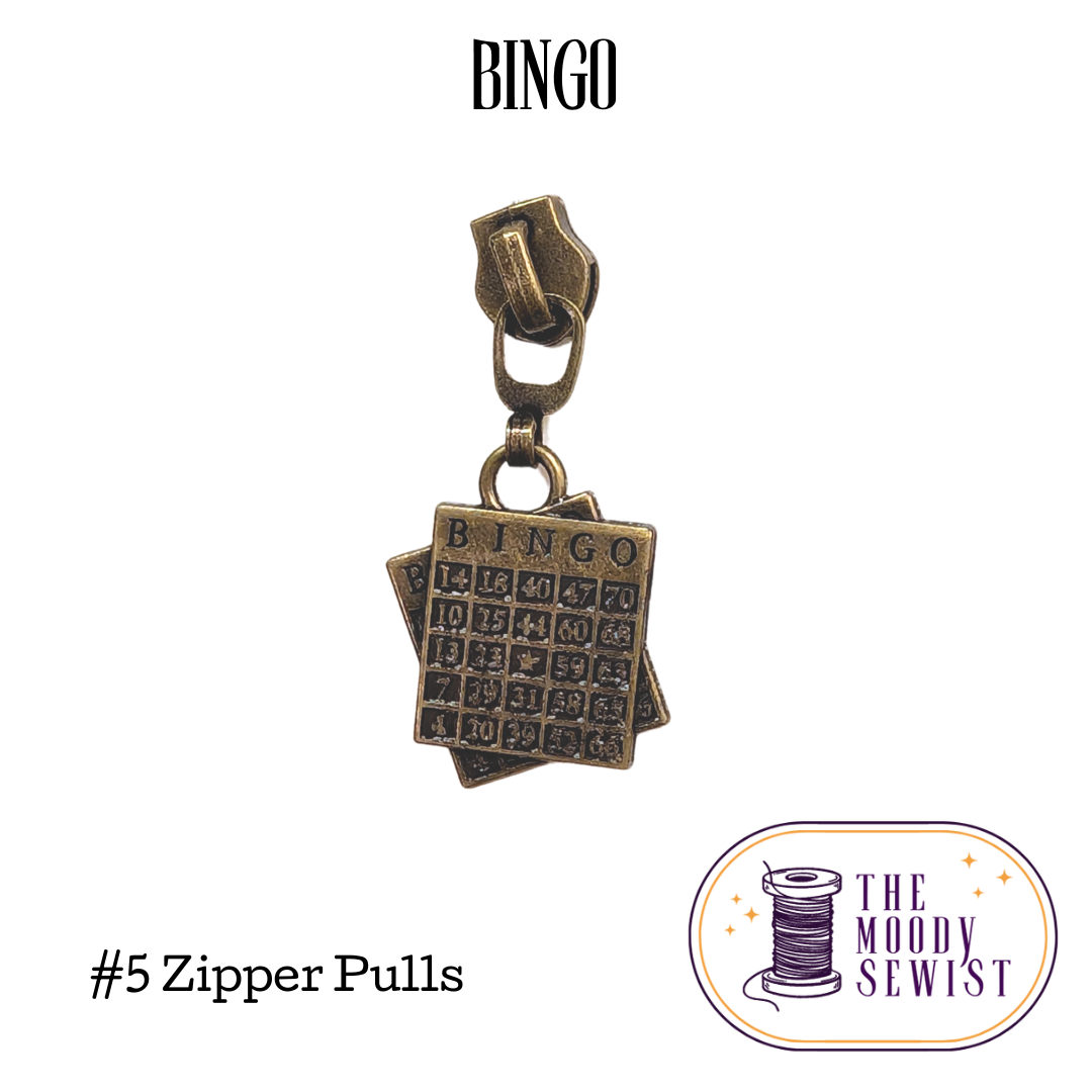 BINGO #5 Zipper Pulls