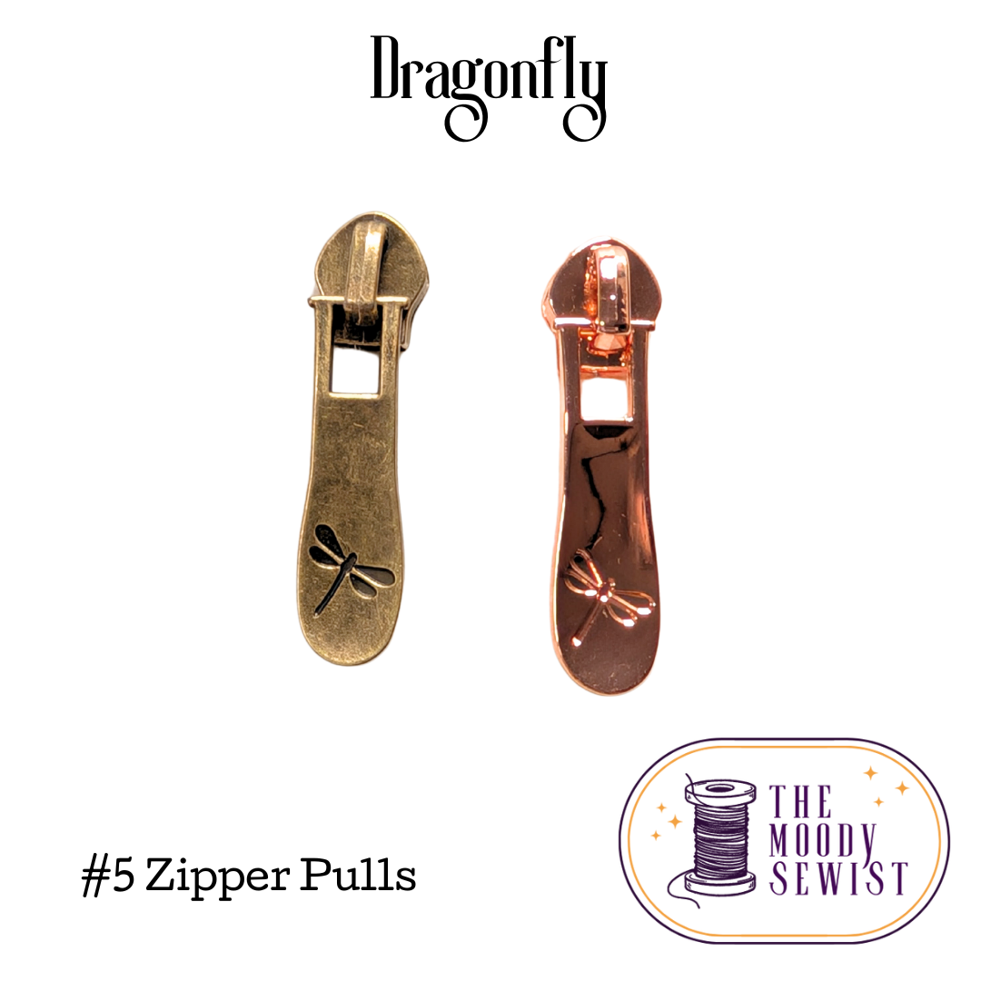 Dragonfly #5 Zipper Pulls