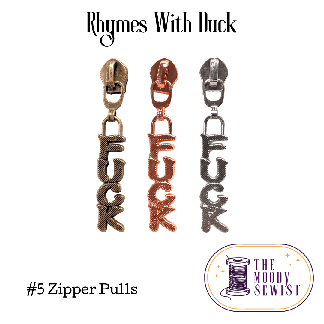 Rhymes With Duck #5 Zipper Pulls
