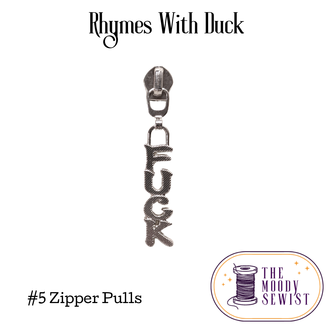 Rhymes With Duck #5 Zipper Pulls