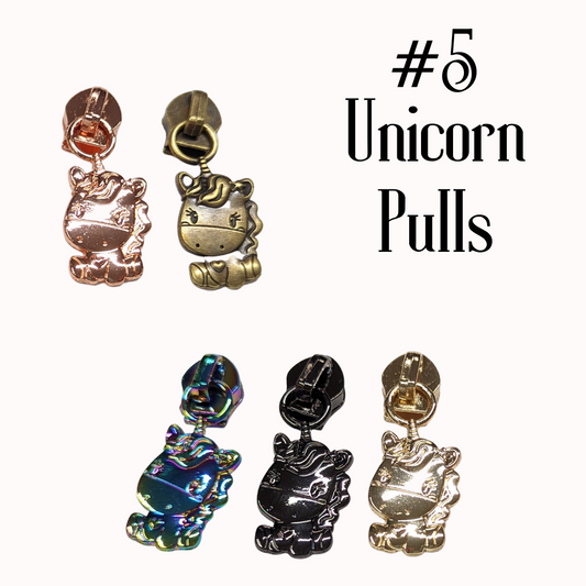 Unicorn Zipper Pulls