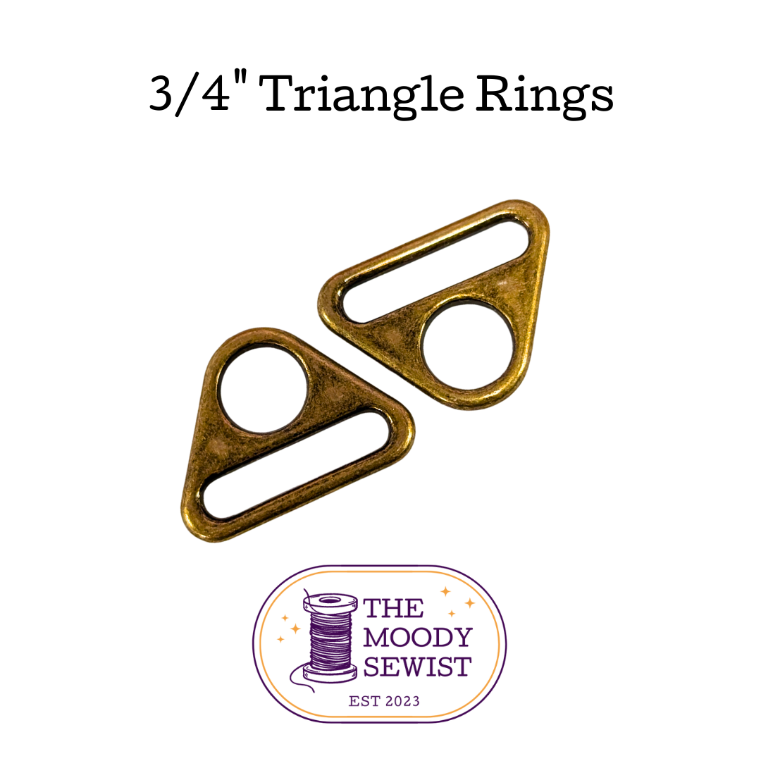 Triangle Rings - 3/4", 1" + 1.5" - Pack of 2