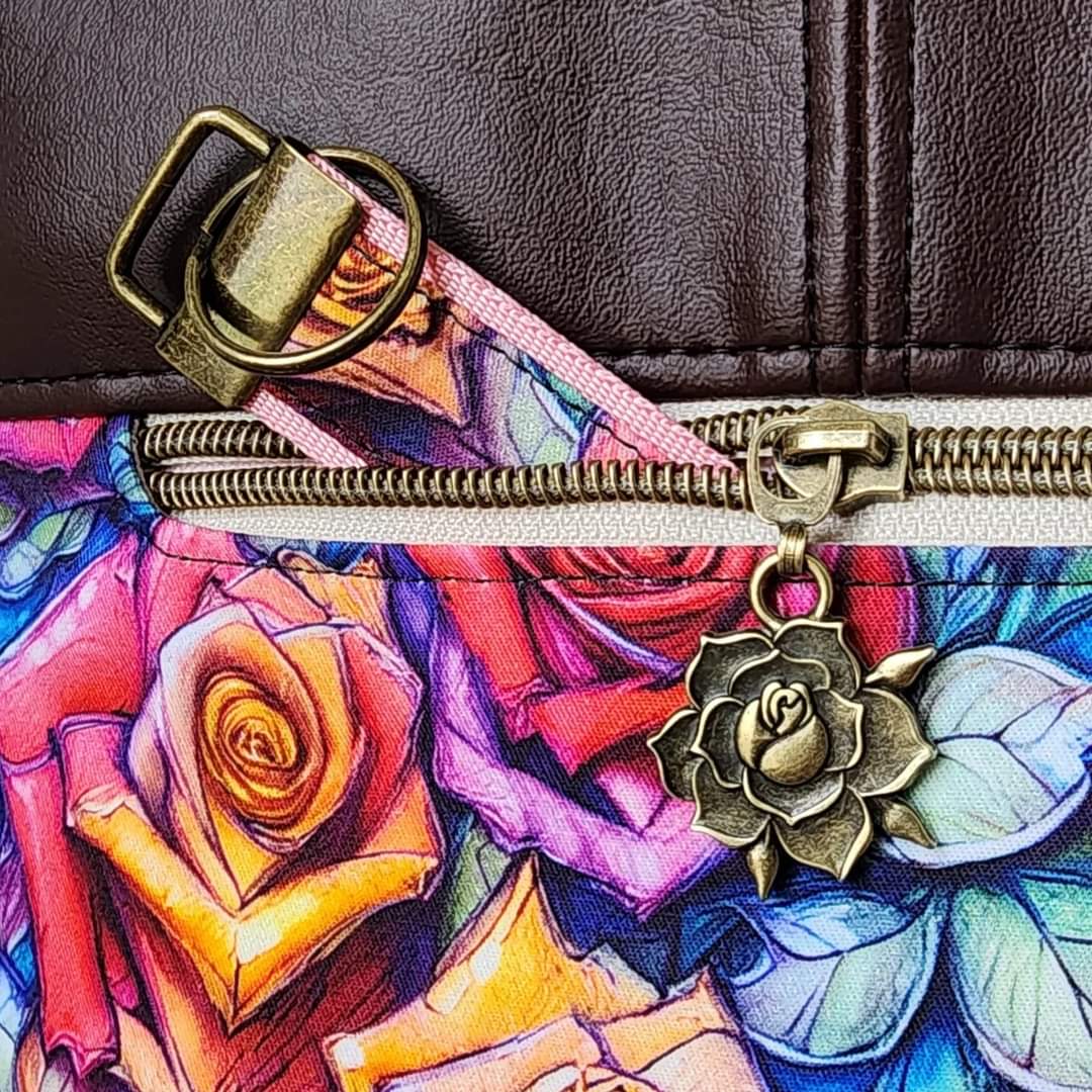 Rose Blossom #5 Zipper Pulls