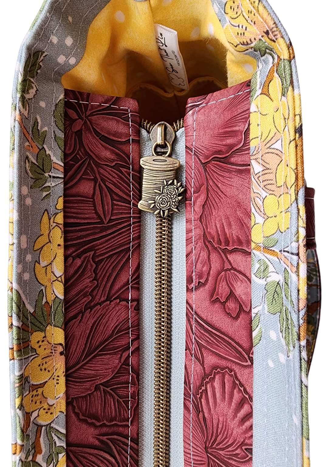 Floral Spool #5 Zipper Pulls