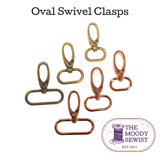 Oval Swivel Clasps - 3/4", 1", + 1.5" - Pack of 2