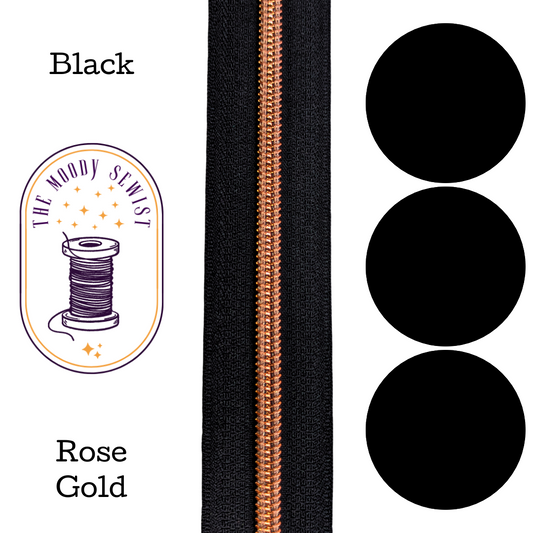 Black Zipper Tape