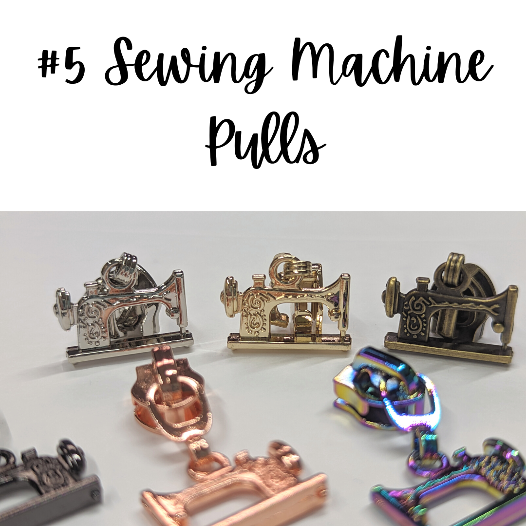 Sewing Machine Zipper Pulls - Retiring Finishes