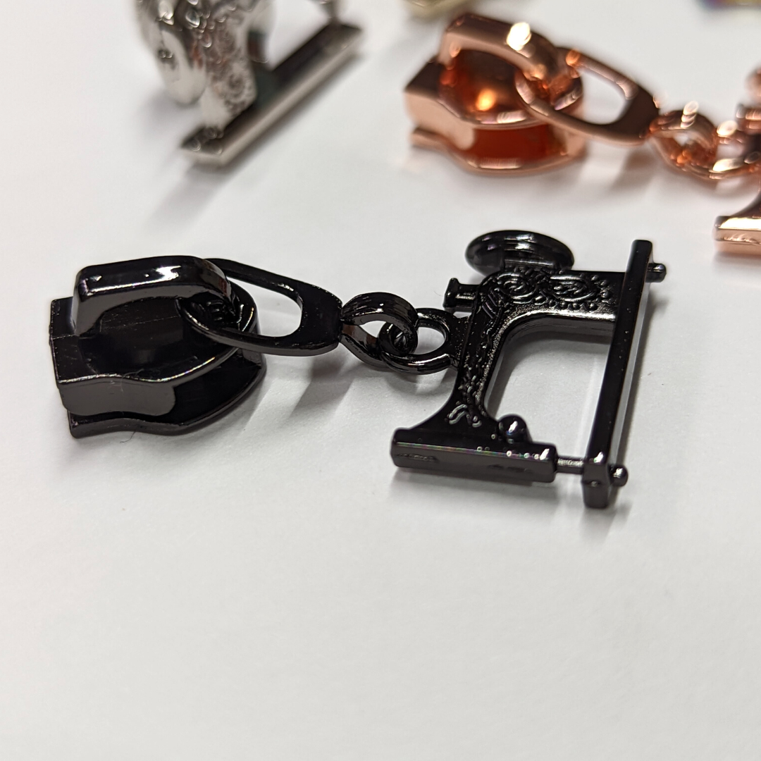 Sewing Machine Zipper Pulls - Retiring Finishes