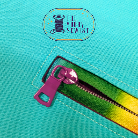 Reverse Tape Zipper Pulls 5 pack - Retiring
