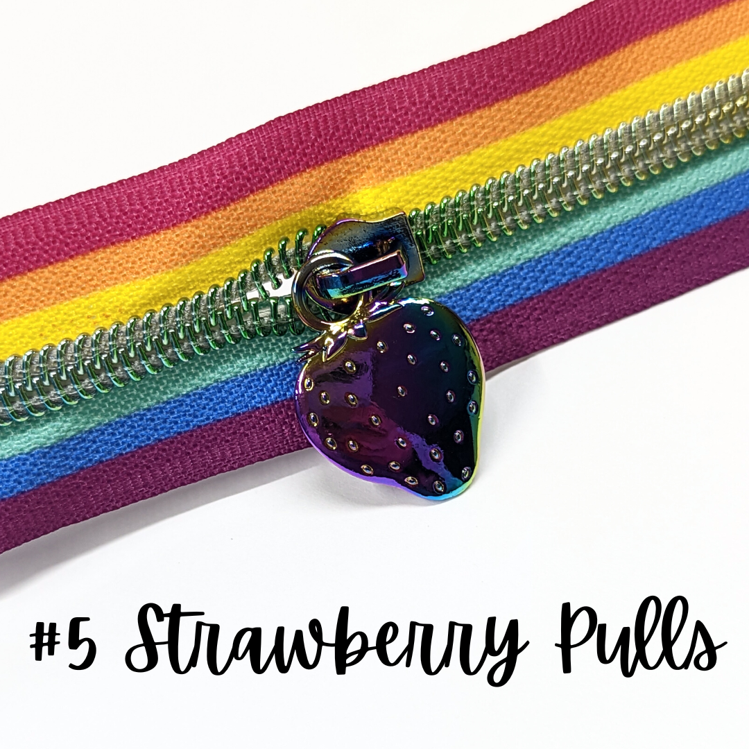 Strawberry Zipper Pulls