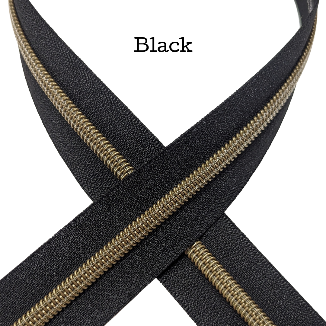 Black Zipper Tape