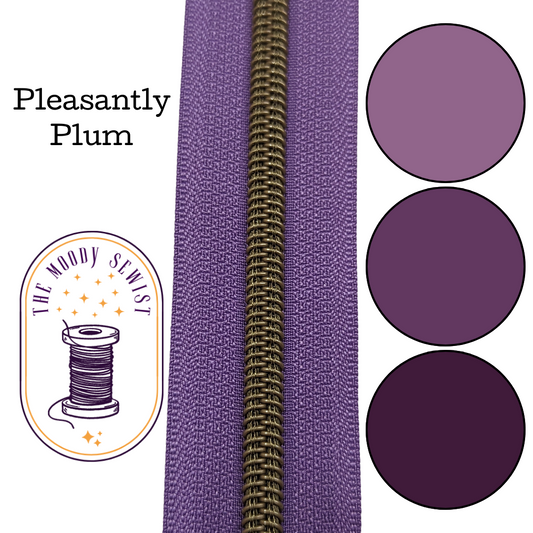 Pleasantly Plum Zipper Tape