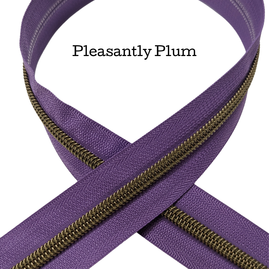 Pleasantly Plum Zipper Tape