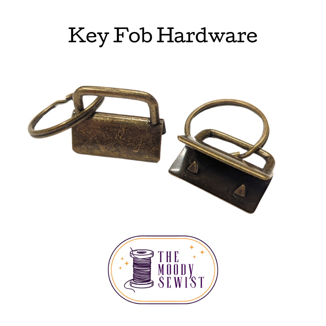 1" Key Fob Hardware 3 pack