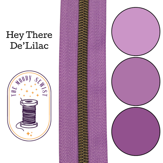 Hey There De'Lilac Zipper Tape