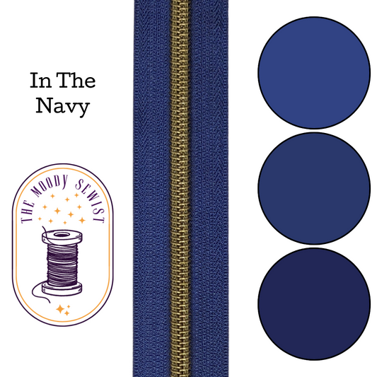 In The Navy Zipper Tape