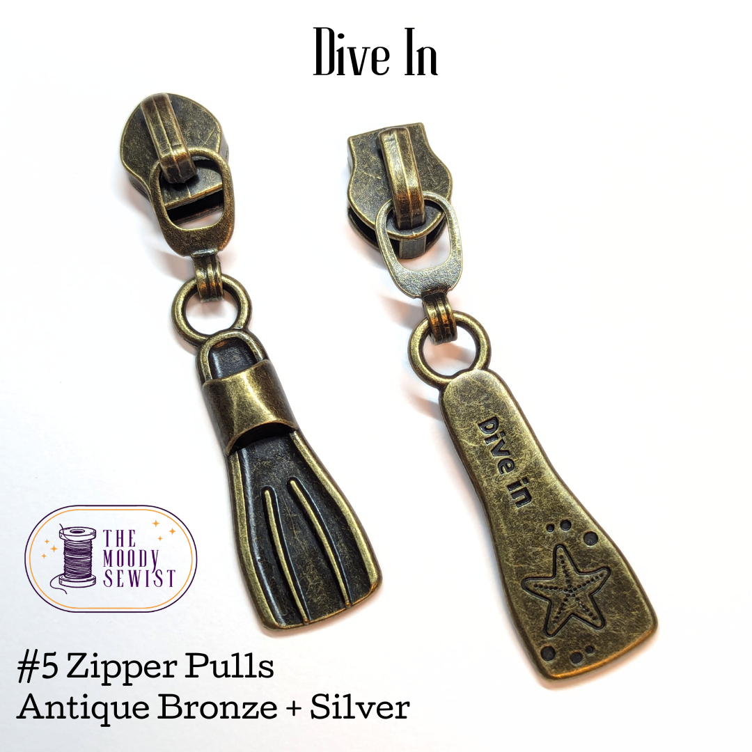 Dive In #5 Zipper Pulls